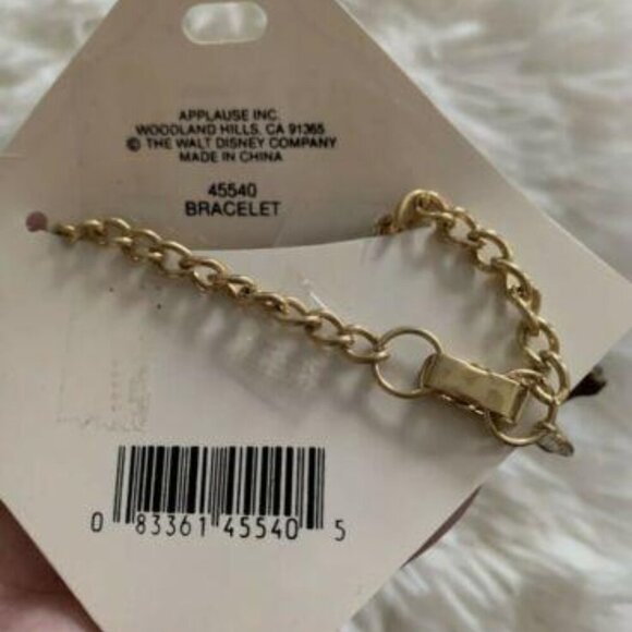 VINTAGE 90's NEW Disney's Beauty and the Beast Charm Bracelet by APPLAUSE - Picture 4 of 4